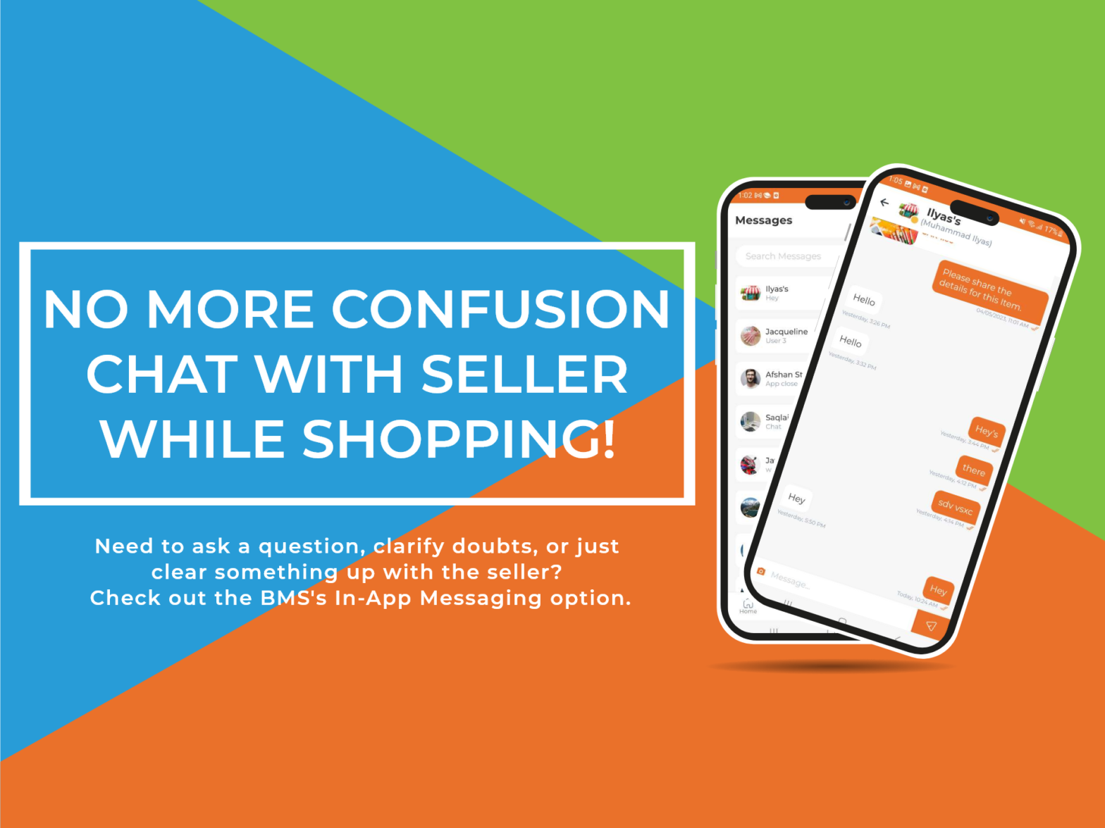 BuyMyStuff, the e-commerce shopping platform introduces an in-app messaging feature to connect buyers and sellers worldwide.
